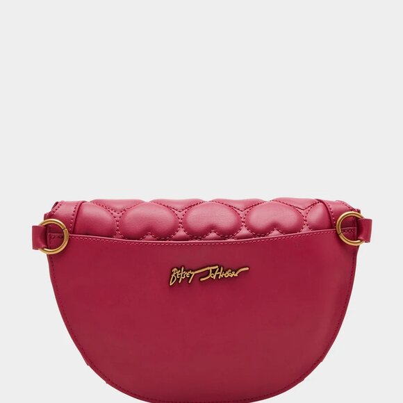 Betsy Johnson Stud Sling Waist/Shoulder Bag PINK! New with Tags - Picture 2 of 3